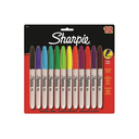 SHARPIE 12 Lİ FINE PERMANENT MARKÖR KARIŞIK 986052 (Best)