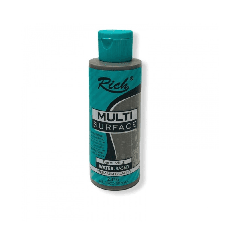 RICH MULTİ AKRİLİK BOYA 2316 RETRO SİYAH 120 cc (Best)