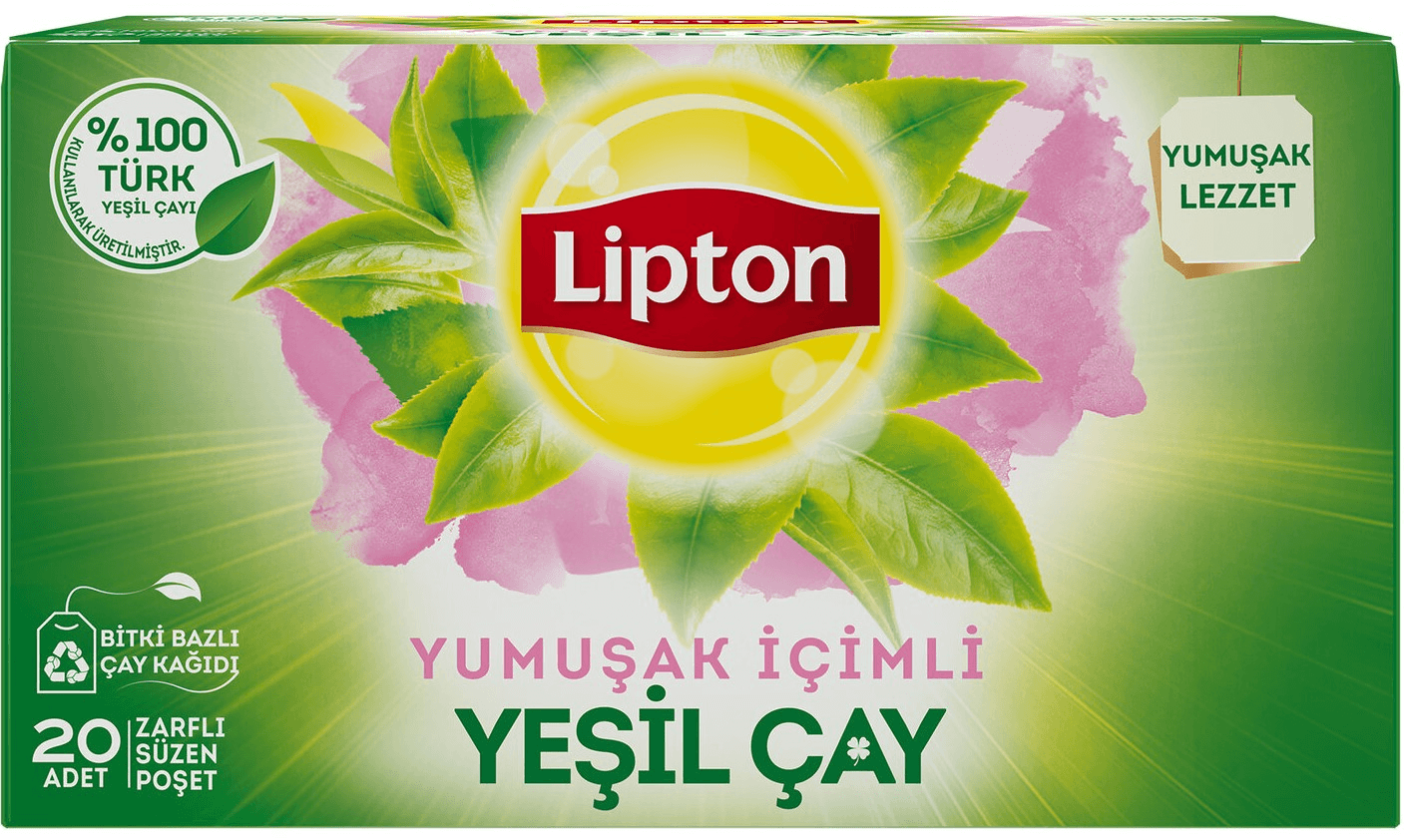 LİPTON BİTKİ ÇAYI YEŞİL ÇAY YUMUŞAK İÇİM 20 Lİ 69765887