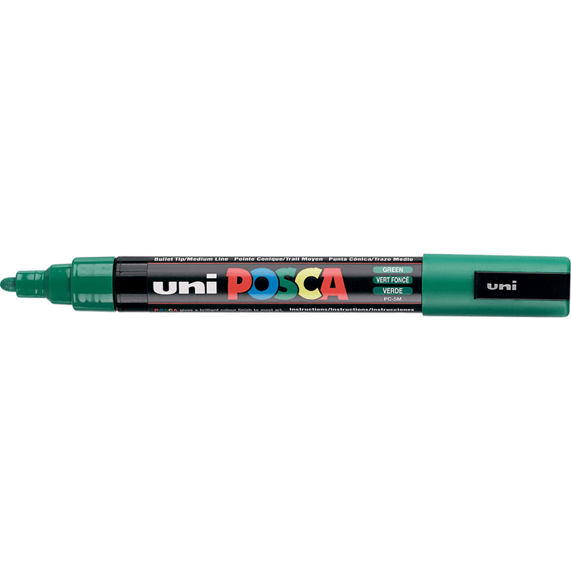 UNİ-BALL PC-5M-POSCA SU BAZLI MARKER YEŞİL 1.8 (Best)
