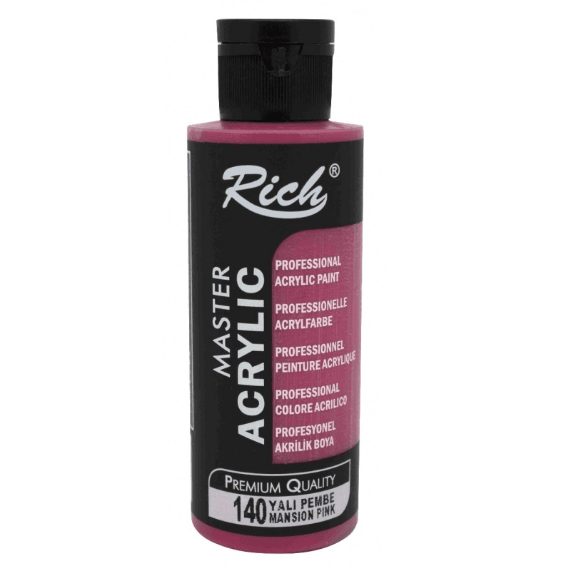 RICH AKRİLİK BOYA 140 YALI PEMBE 120 cc (Best)