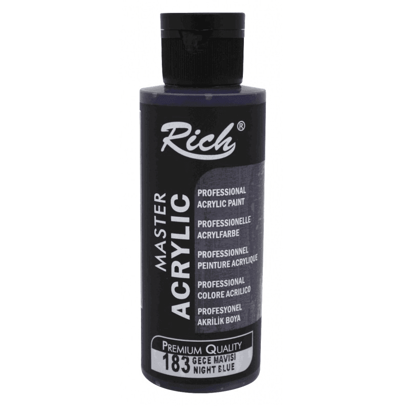 RICH AKRİLİK BOYA 183 GECE MAVİSİ 120 cc (Best)