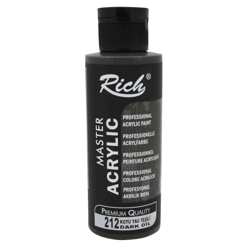 RICH AKRİLİK BOYA 212 KOYU YAĞ YEŞİLİ 120 cc (Best)