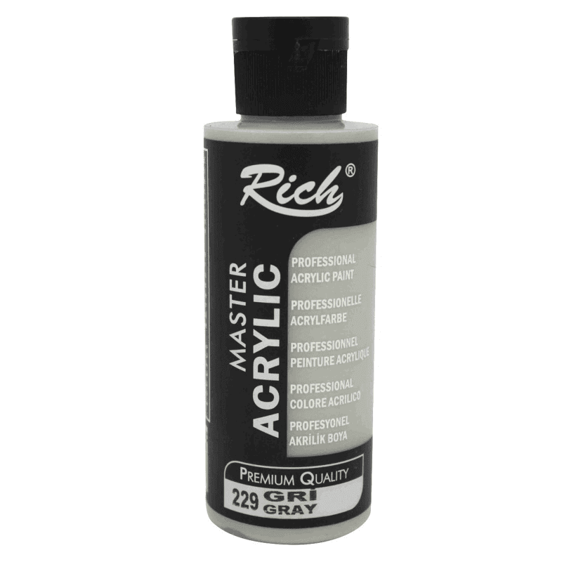 RICH AKRİLİK BOYA 229 GRİ 120 cc (Best)