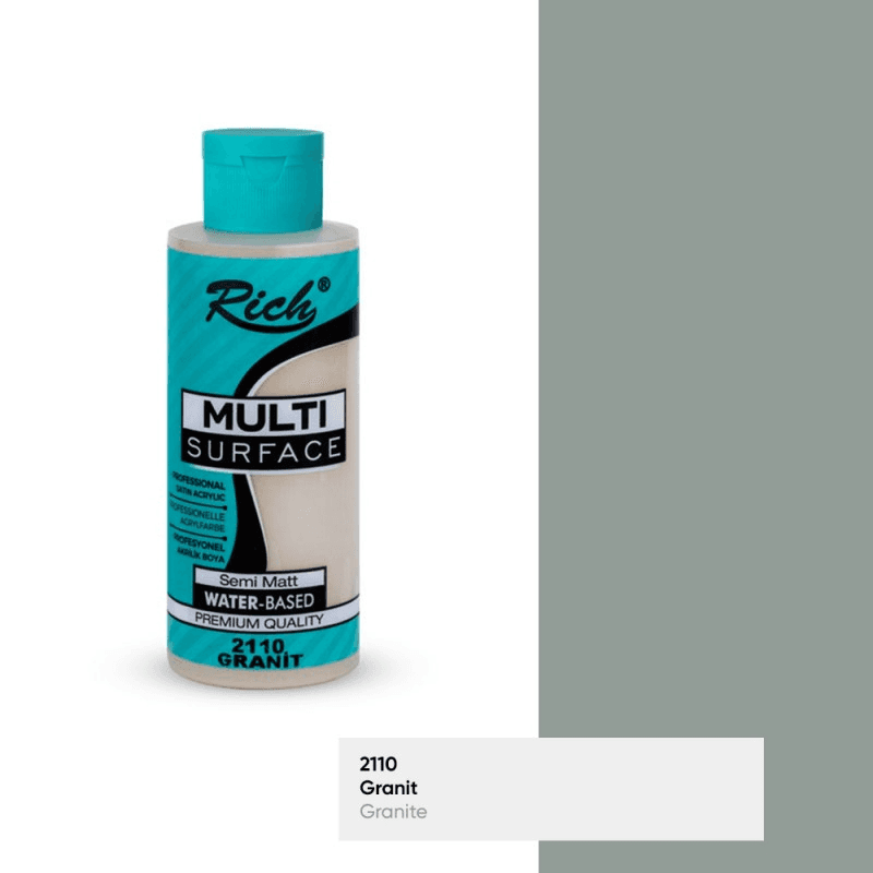 RICH MULTİ AKRİLİK BOYA 2110 GRANİT 120 cc (Best)