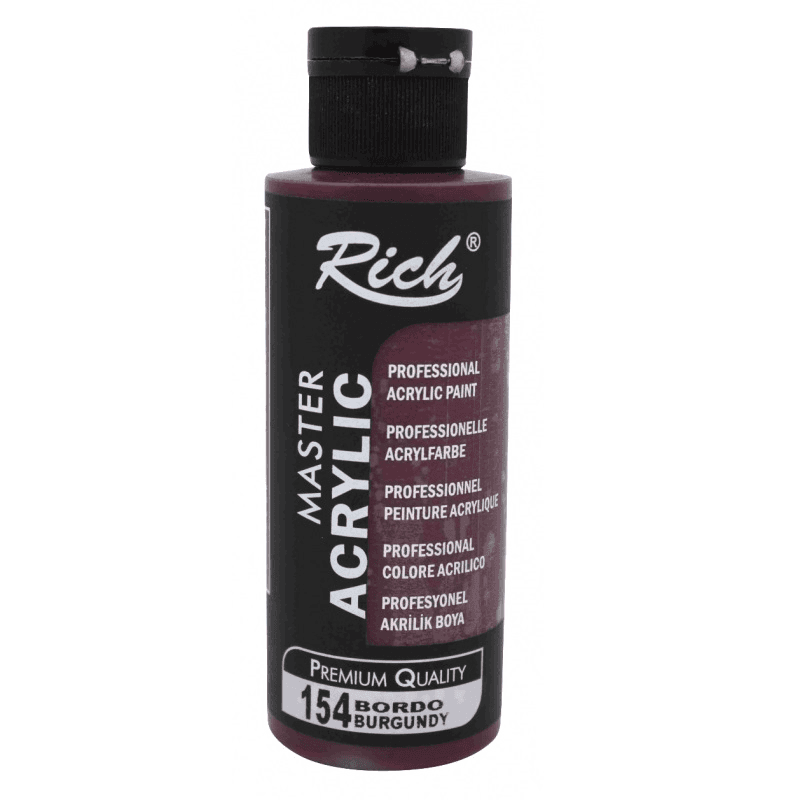 RICH AKRİLİK BOYA 154 BORDO 120 cc (Best)