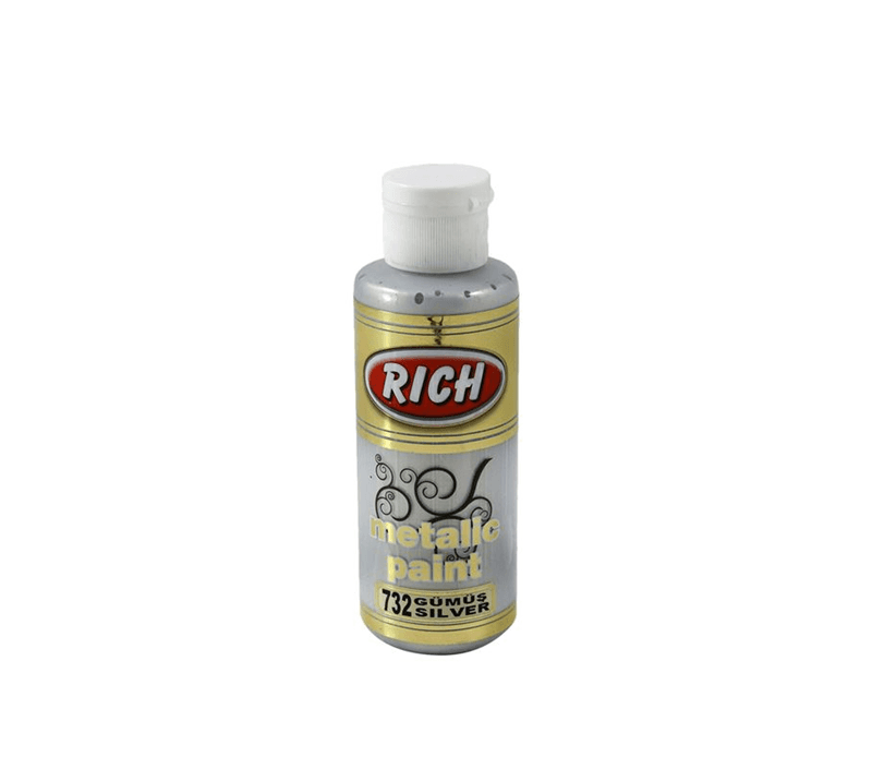 RICH METALİK AKRİLİK BOYA 03962 GÜMÜŞ 120 cc (Best)