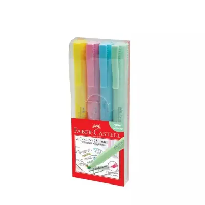 FABER 38 FOSFORLU KALEM 4 LÜ PASTEL RENKLER 158216