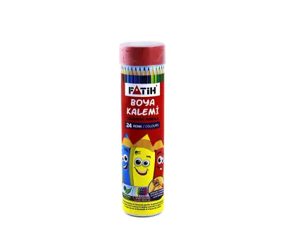 FATİH 24 RENK TAM BOY METAL TÜP KURU BOYA 33224 (Best)