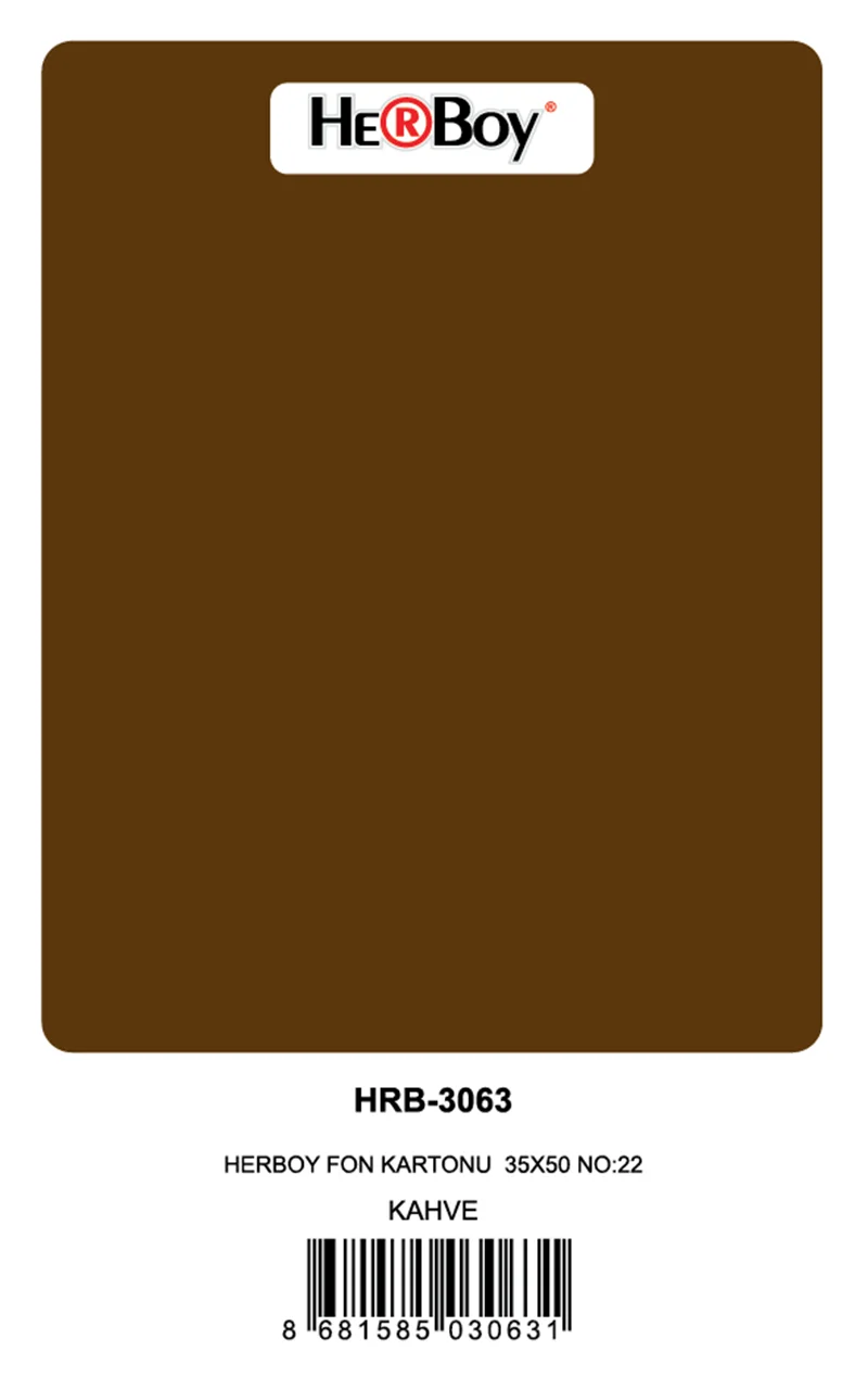 HERBOY FON KARTONU 35X50 NO:22 KAHVE 100 LÜ HRB-3063