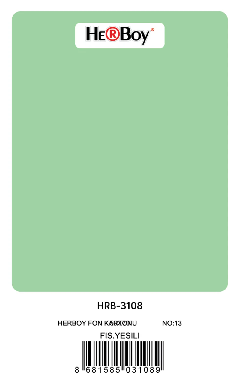 HERBOY FON KARTONU 50x70 FISTIK YEŞİL NO:13 160 GR 100 LÜ HRB-3108