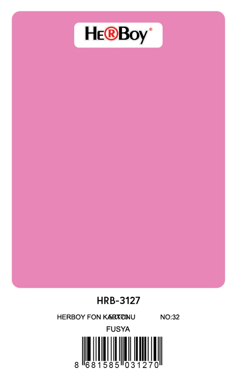 HERBOY FON KARTONU 50x70 FUŞYA NO:32 160 GR 100 LÜ HRB-3127