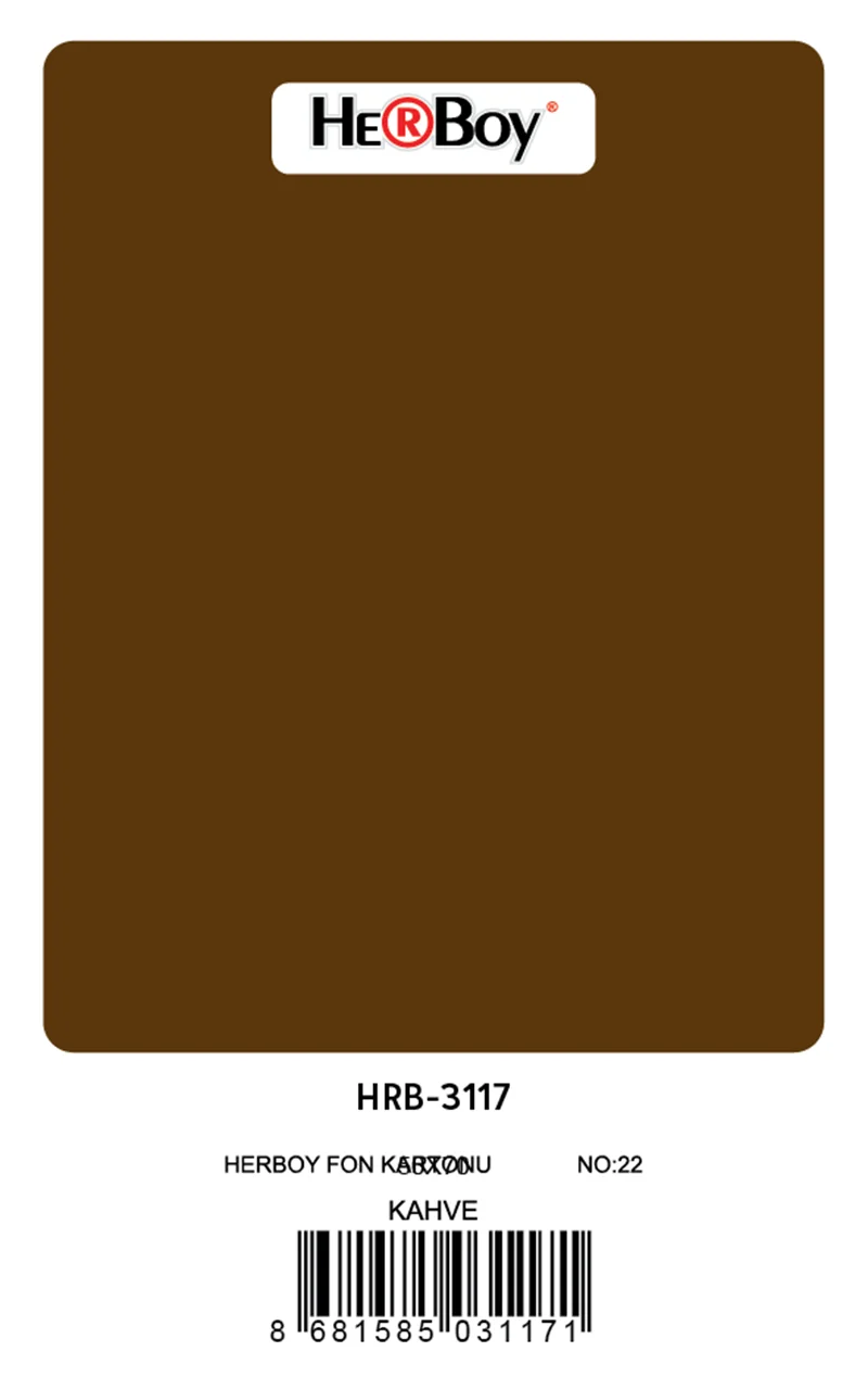 HERBOY FON KARTONU 50x70 KAHVE NO:22 160 GR 100 LÜ HRB-3117