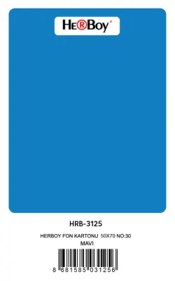 HERBOY FON KARTONU 50x70 KOYU MAVİ NO:30 160 GR 100 LÜ HRB-3125