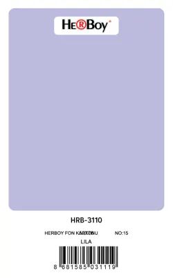 HERBOY FON KARTONU 50x70 LİLA NO:15 160 GR 100 LÜ HRB-3110