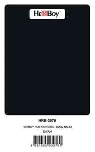HERBOY FON KARTONU 50x70 SİYAH NO:35 160 GR 100 LÜ HRB-3105
