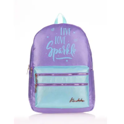 KAUKKO K1571 SPARKLE SIRT ÇANTASI DUBLE KOYU LİLA