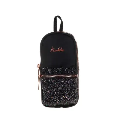 KAUKKO K2471 BRIGHT JUNIOR BAG KALEM ÇANTASI TAŞLI SİYAH