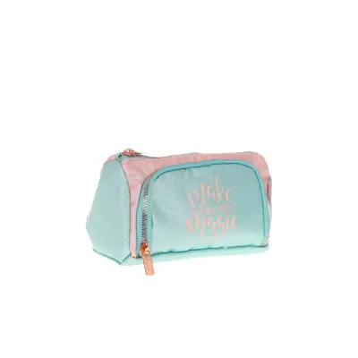 KAUKKO K2527 SPARKLE PLUMP KALEM ÇANTASI DUBLE MINT