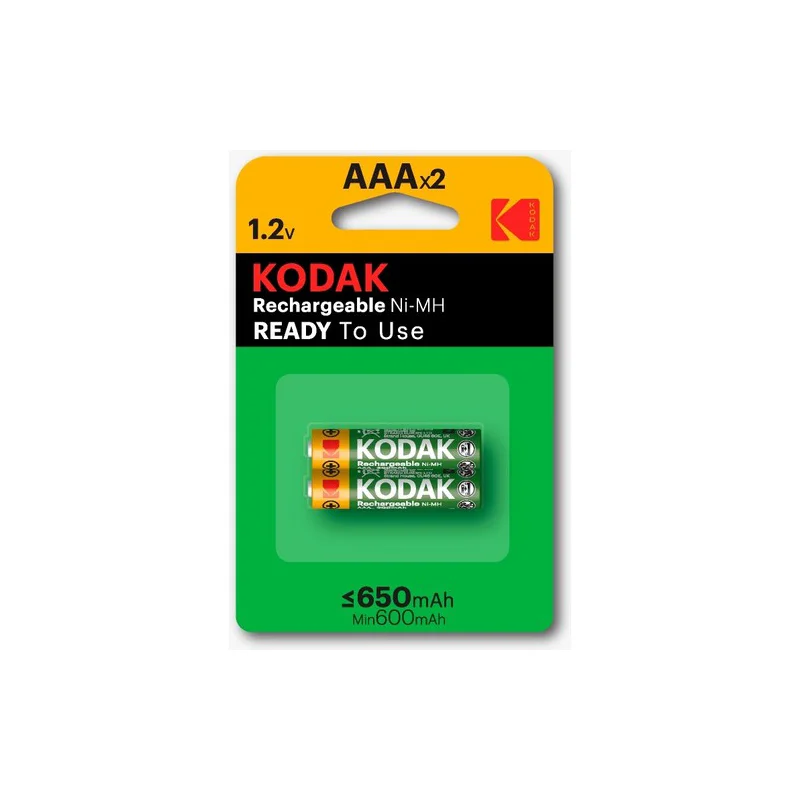KODAK K3AHR-650 mAh.AAA 2 Lİ ŞARJLI İNCE PİL 281423