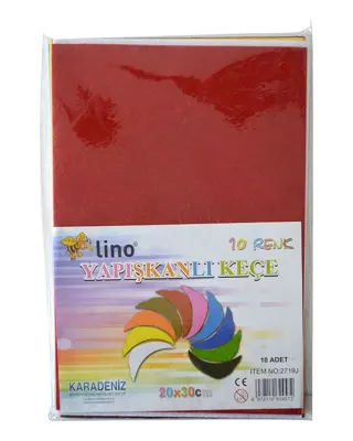 LINO YAPIŞKANLI KEÇE 20x30 10 LU 2719J
