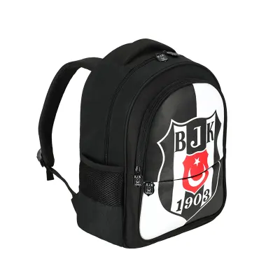 ME 25360 BEŞİKTAŞ BJK 1903 LOGO DESENLİ SUNİ DERİ OKUL ÇANTASI