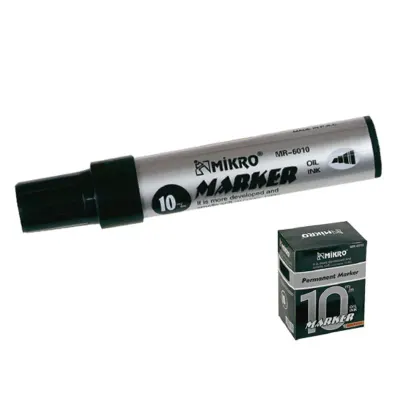 MİKRO 6010 SİYAH 10 mm JUMBO MARKER