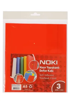 NOKİ A4 HAZIR DEFTER KABI KIRMIZI 10 LU 60164-10