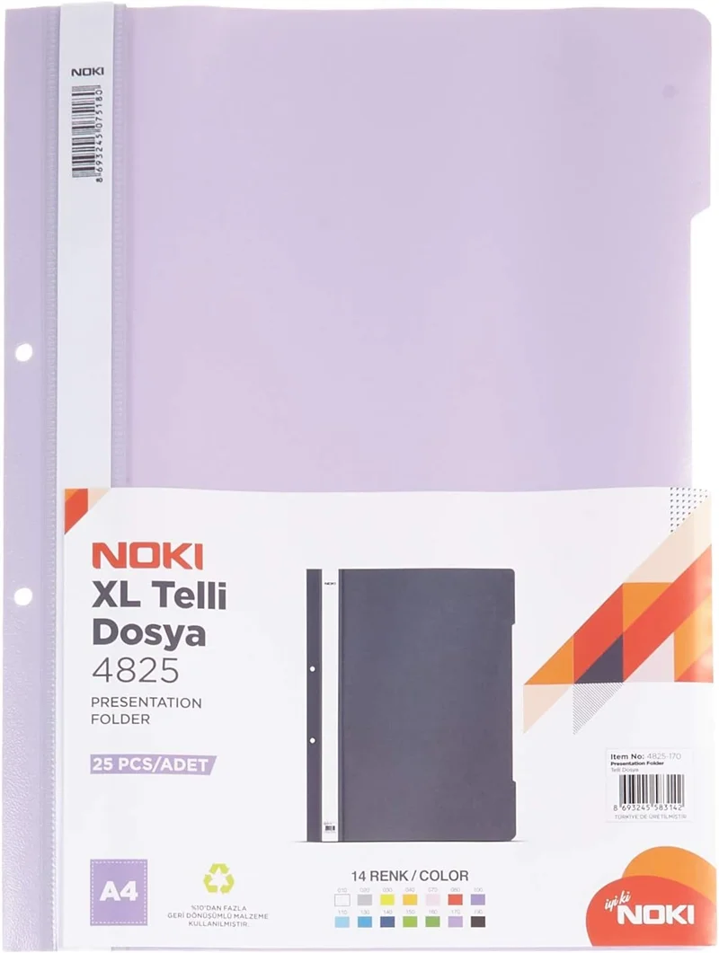 NOKİ TELLİ DOSYA XL LİLA 25 Lİ 4825-170