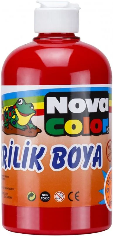 NOVA COLOR AKRİLİK BOYA 500 ml KIRMIZI NC-382