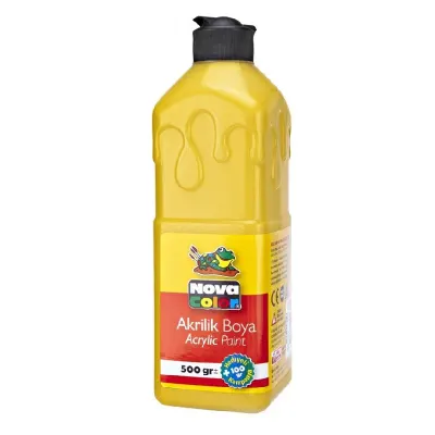 NOVA COLOR AKRİLİK BOYA 500 ml SARI NC-381