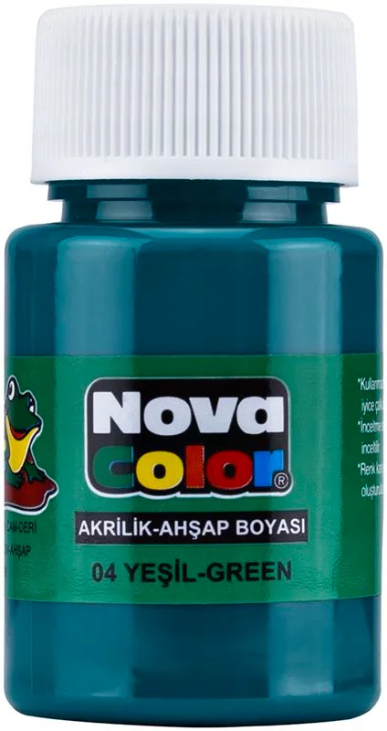 NOVA COLOR AKRİLİK BOYA YEŞİL ŞİŞE NC-172