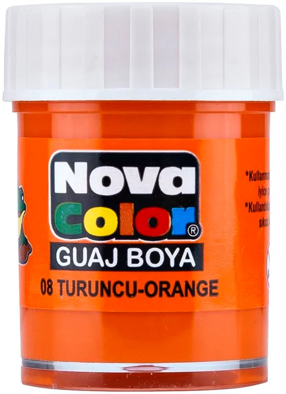 NOVA COLOR GUAJ BOYA TURUNCU ŞİŞE NC-110