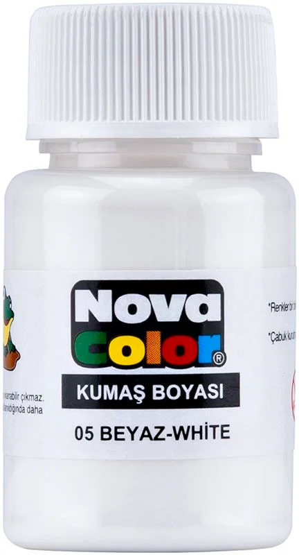 NOVA COLOR KUMAŞ BOYASI BEYAZ NC-163