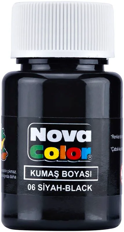 NOVA COLOR KUMAŞ BOYASI SİYAH NC-164