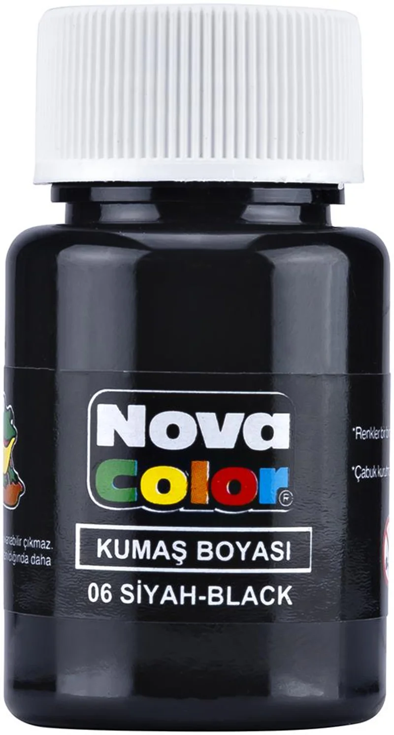 NOVA COLOR KUMAŞ BOYASI SİYAH NC-164