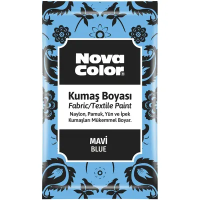 NOVA COLOR TOZ KUMAŞ BOYASI MAVİ 12 GR NC-902