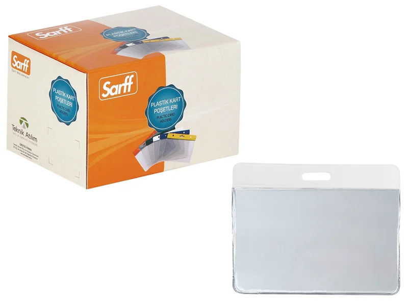 SARFF 7.5X9.5CM BEYAZ KART POŞETİ - 100ADET