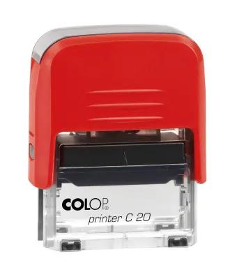 COLOP PRINTER C20 KIRMIZI KASA SİYAH KEÇE - 14X38MM