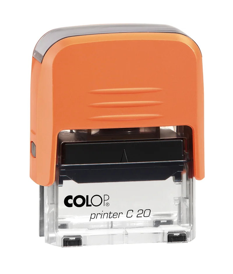 COLOP PRINTER C20 TURUNCU KASA SİYAH KEÇE - 14X38MM