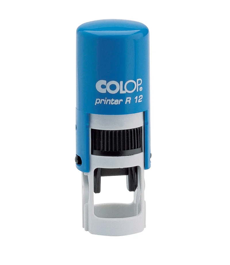 COLOP R12 YUVARLAK MAVİ KASA MAVİ KEÇE - 12MM