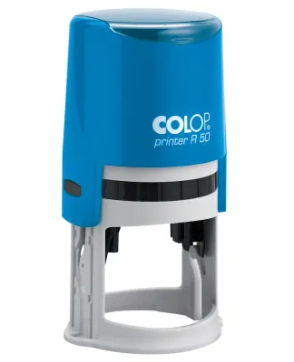 COLOP R50 YUVARLAK MAVİ KASA SİYAH KEÇE - 50MM