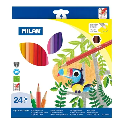 MILAN 80024 ALTIGEN KURU BOYA KALEMİ (2,9MM UÇ) - 24'LÜ