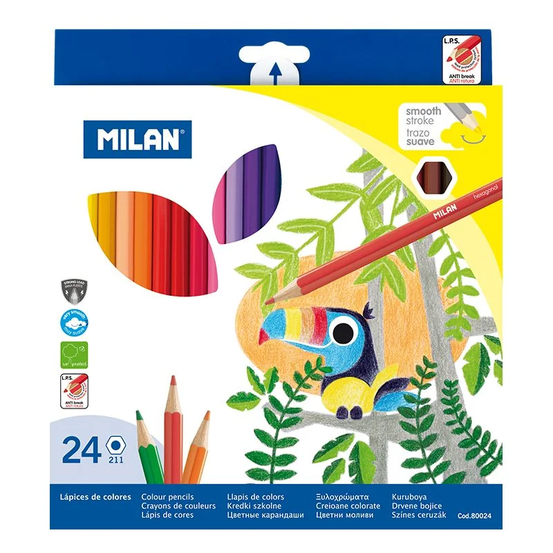 MILAN 80024 ALTIGEN KURU BOYA KALEMİ (2,9MM UÇ) - 24'LÜ