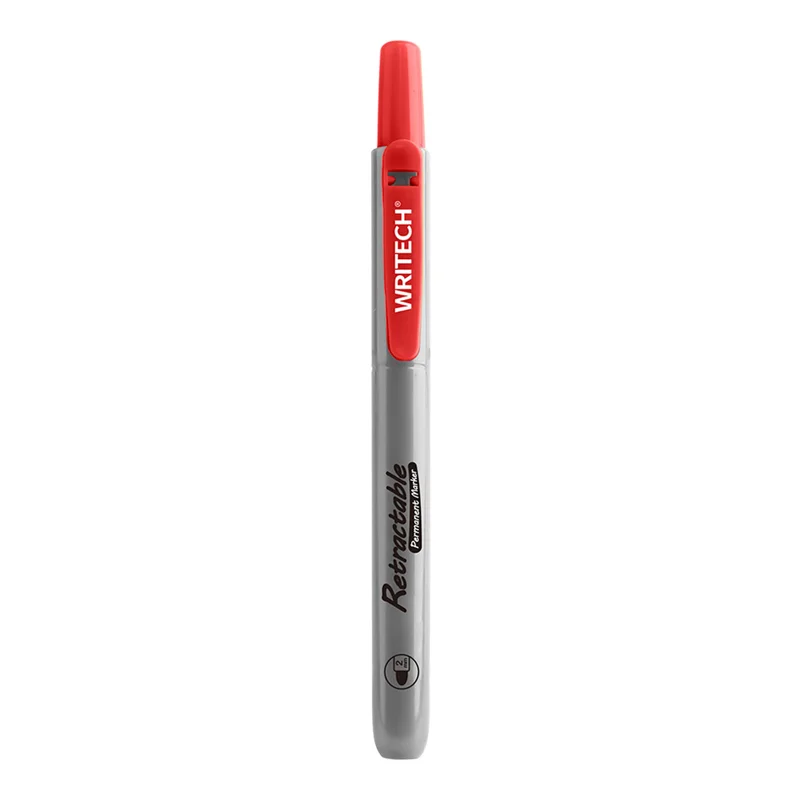 WRITECH W-805P BASMALI PERMANENT KALEM KIRMIZI - 12'Lİ KUTU