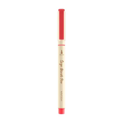 WRITECH W-827 FIRÇA TİP KEÇELİ KALEM AKÇAAĞAÇ - 12'Lİ KUTU