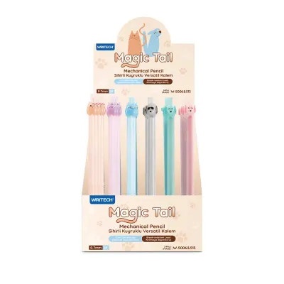 WRITECH W-5006 &amp; W-513 MIX 0,7MM MAGICTAIL VERSATİL KALEM - 24'LÜ STAND