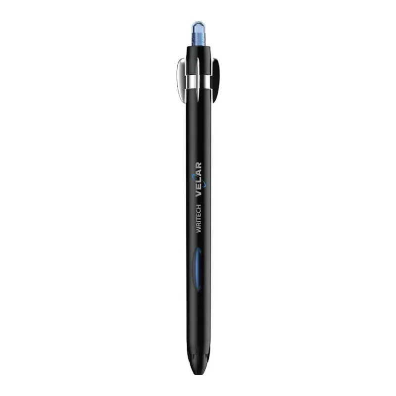 WRITECH W-0201 SPACE UP VELAR 0,7MM OPAK SİYAH GÖVDE MAVİ JEL KALEM - 12'Lİ KUTU