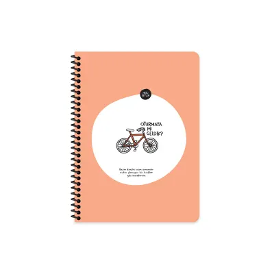 KESKİN DEFTER HİSLİ ŞEYLER STİCKERLİ OTURMAYA MI GELDİK? 16,5x22,5  80 YP. KARELİ 500537