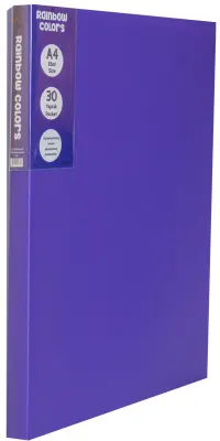 ÖNDER SUNUM DOSYASI PP A4 RAINBOW COLORS 30 LU MOR 127-22